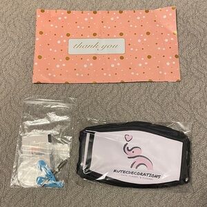 KUTECDECORATIONS 3-layered Non-Medical Printed Face Mask NWT $15